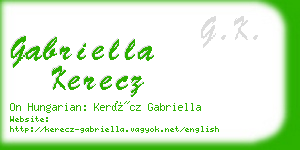 gabriella kerecz business card